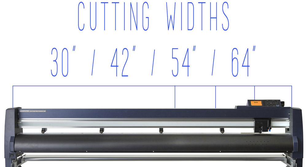 Graphtec FC9000 Cutting Sizes
