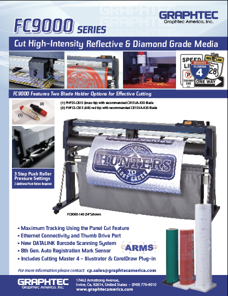 Graphtec FC9000 High Intensity Reflective Media Graphtec FC9000 High Intensity Reflective Media