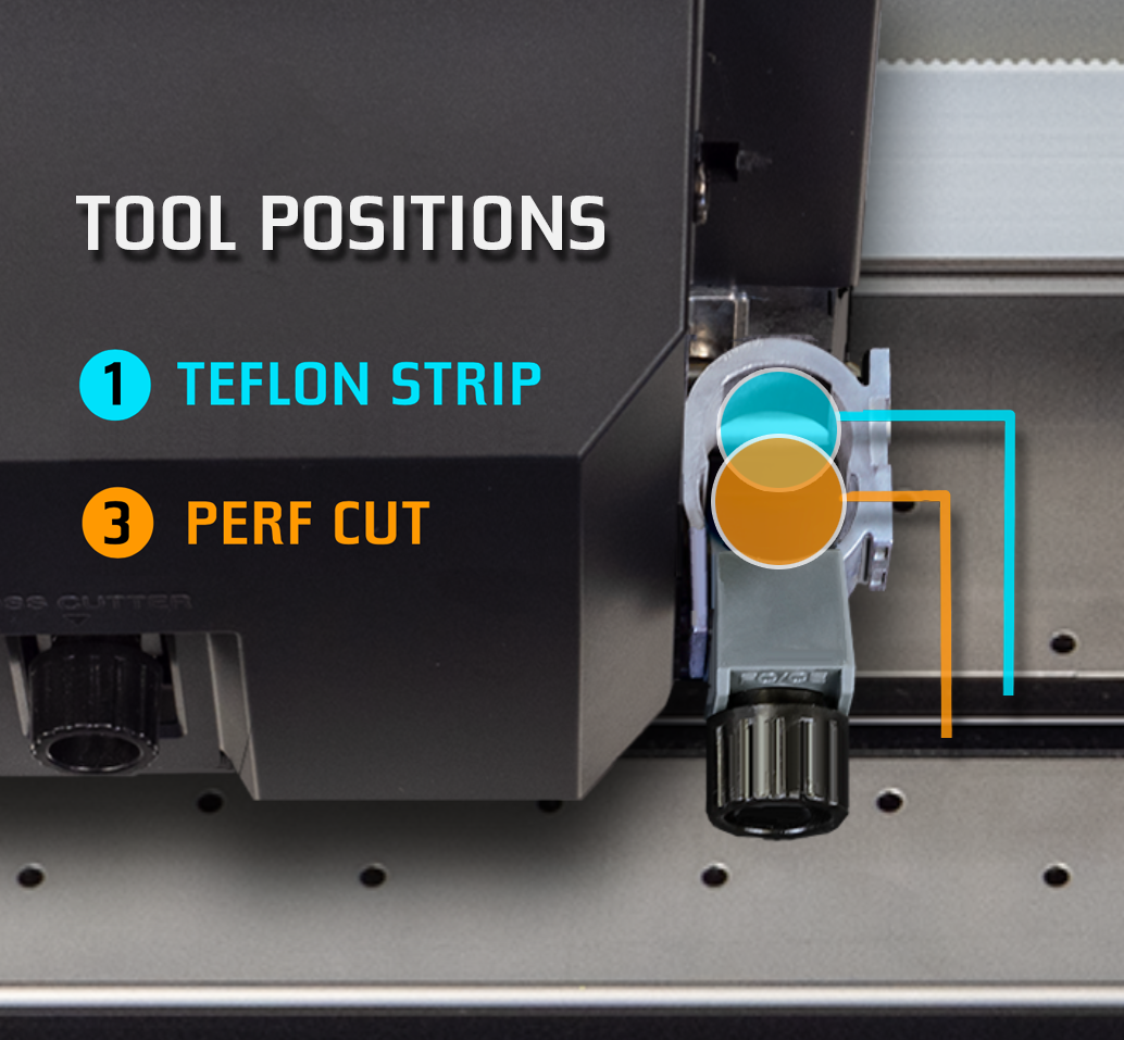 Graphtec Tool Position Chart